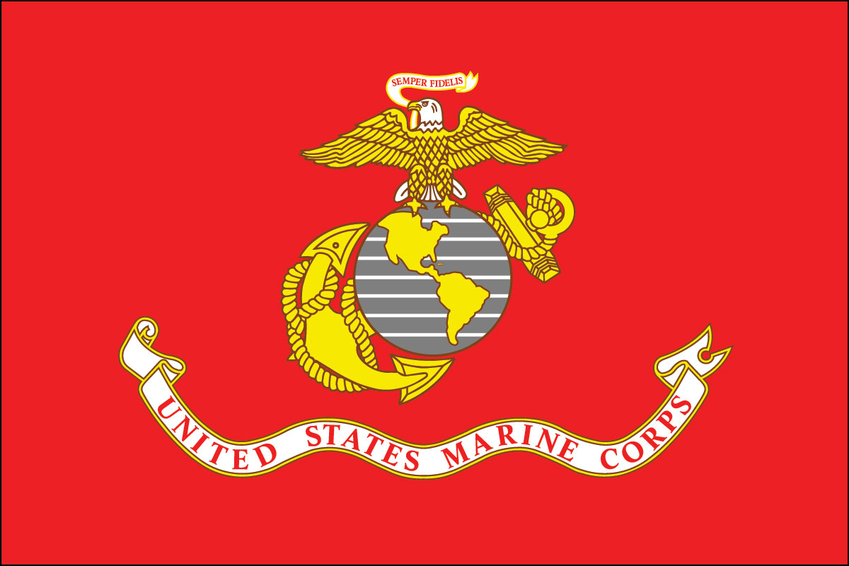 4x6" flag of US Marines